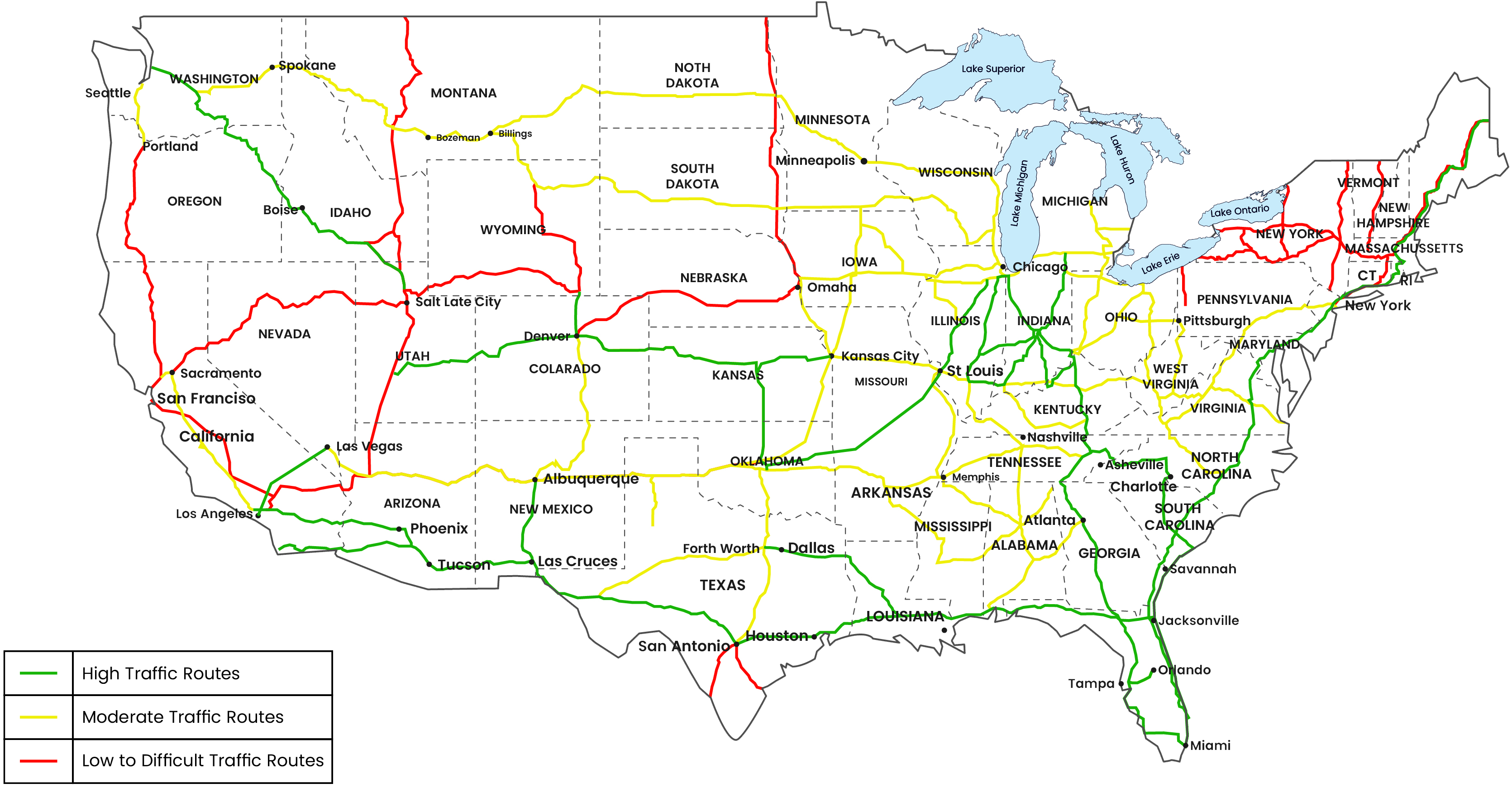 US coverage map